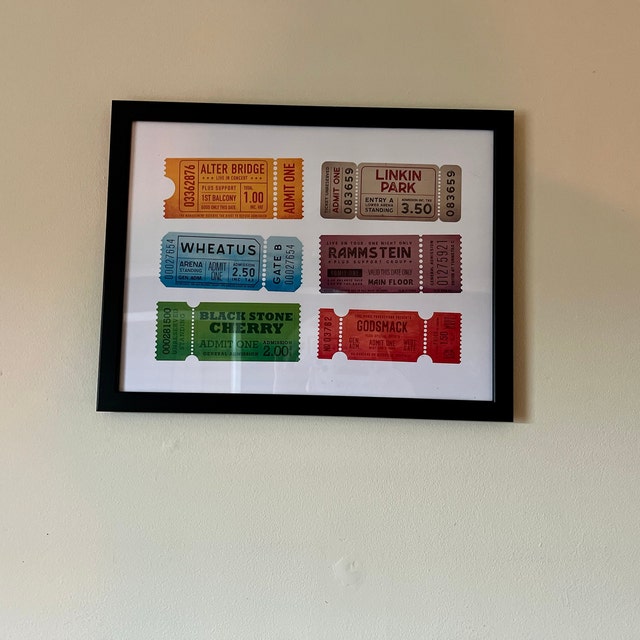 Personalised Ticket Stub Print / Landscape Poster - Add Your