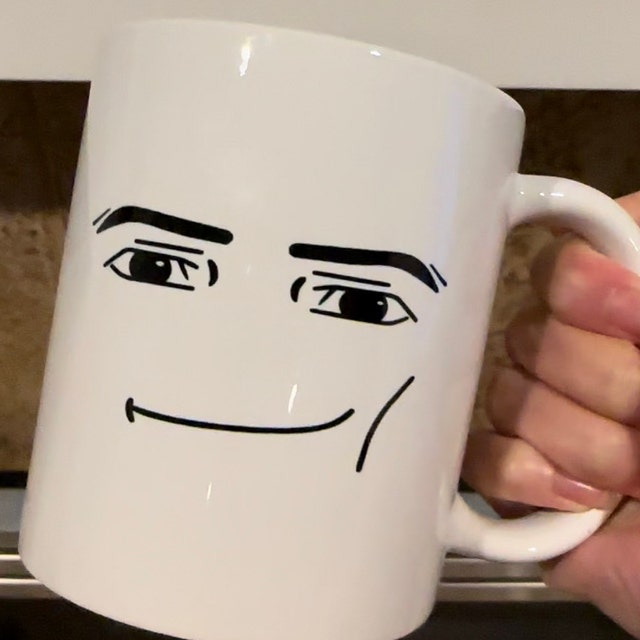 Roblox Color Morphing Mug Man Face and Woman Face Great 