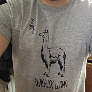 Kendrick Llama T-shirt Tee // Music T-shirts / Band T-shirts / - Etsy