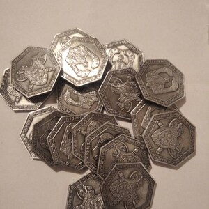 Board Game Coins Broken Token Metal Coins - Deepwater Game Tokens For