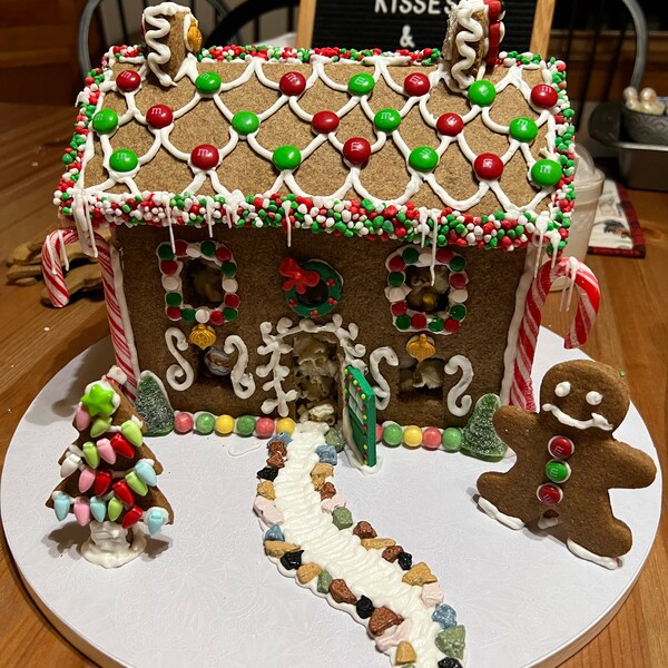 Church gingerbread Template Etsy Church gingerbread Template Etsy