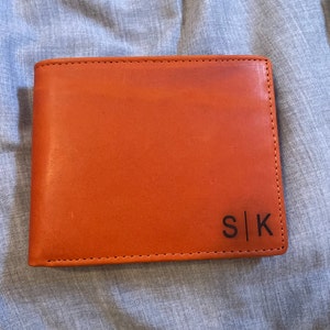 Leather Wallet, Personalized Christmas Gift Mens Wallet, Anniversary ...