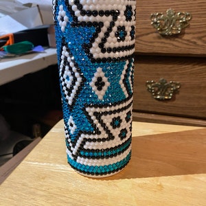 20oz 20ss Aztec 3 Color Rhinestone Template, Rhinestone Tumbler Pattern ...