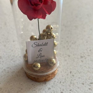 Beauty and the Beast Mini Glass Wedding Favors for Guests, Wedding ...