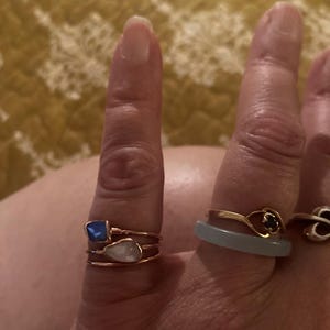 Customer photo from kim, Mini Raw Australian Opal Ring