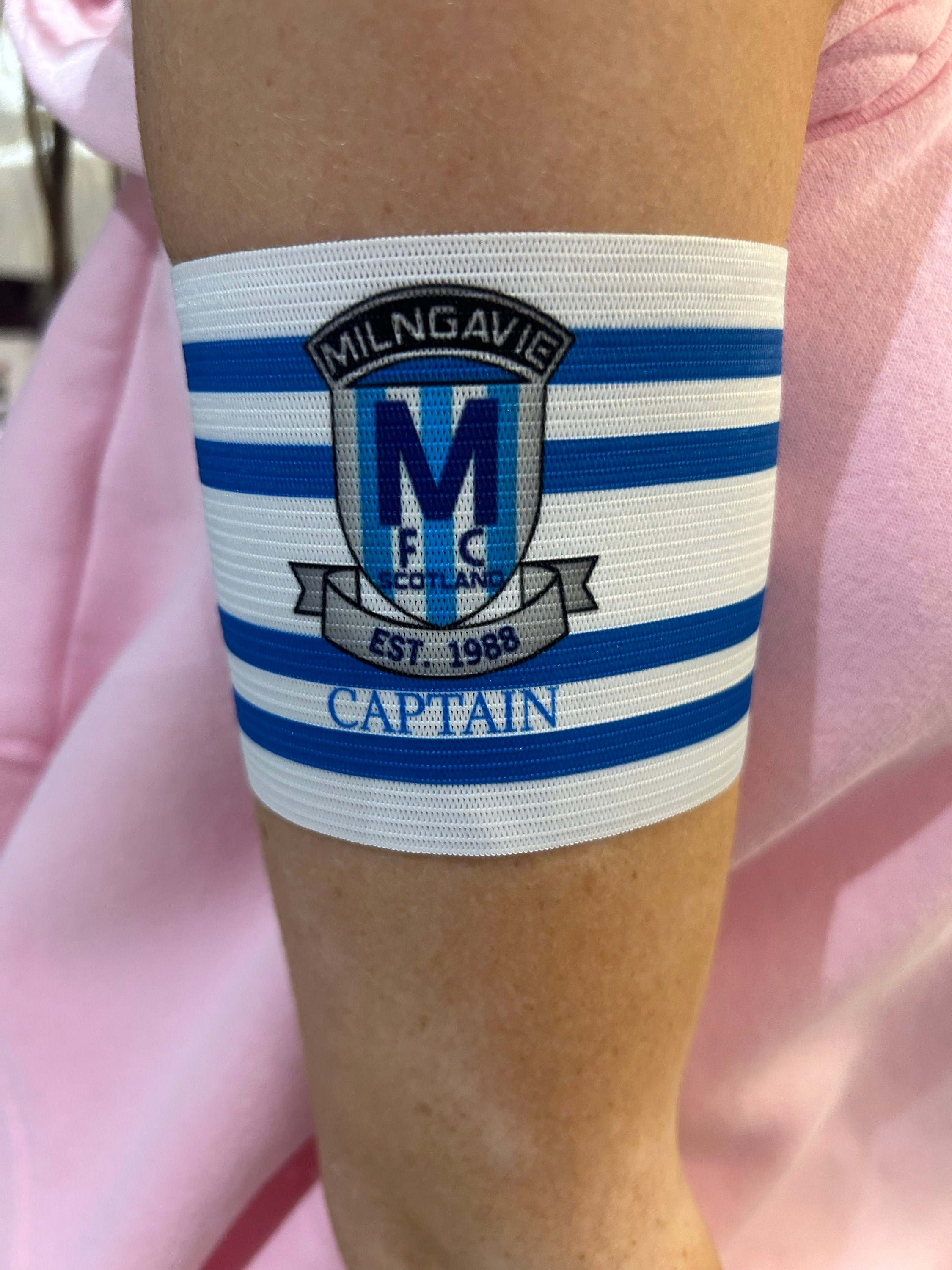 Personalised Captain&#39;s armband| Bespoke armband| Cycling armband| Charity Armband|