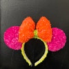 Shiny 5mm Sequin On A 2 Way Stretch Velvet (1 Yard, Hot Pink) main image 1