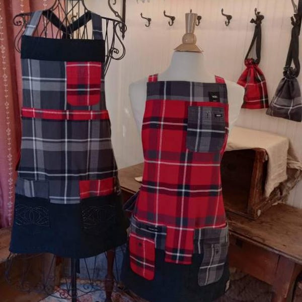 Memory Apron Custom Created From Your Loved Ones Items; Shirts, Jackets ...