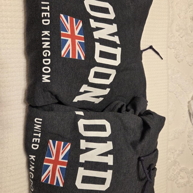 Felpa Con Cappuccio Uomo Itzu – Londra Inghilterra, Cotone, Con Bandiera Union Jack, Tasche Canguro, Taglie S-XXL