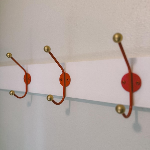 Mid Century Modern Inspired Double Wall Hook - Etsy