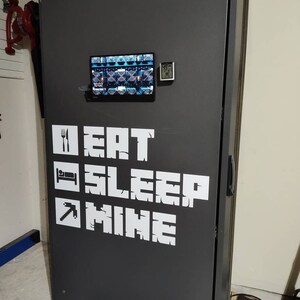 Eat Sleep Mine Decal Inspired Minecraft Personalized 3D - Etsy