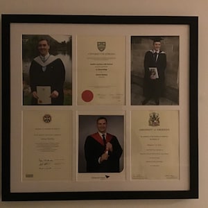 Wholesale Home Collection A4 Black Styrene Certificate Frame 21cm X 29