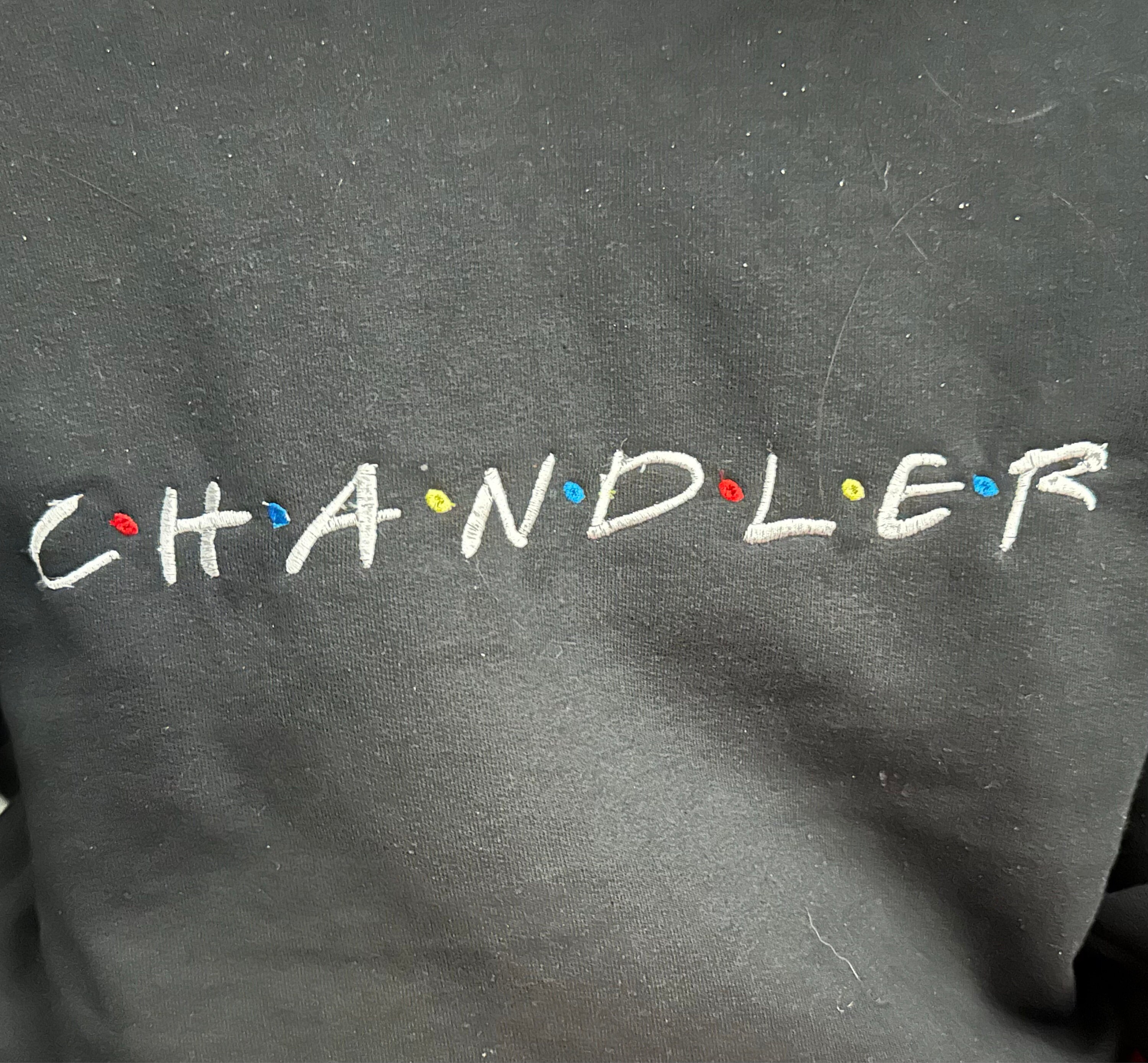 Customer photo for Friends - Embroidery font
