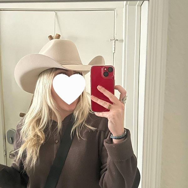 Texan or Cowboy Hat 100X Joan Last Beige Color La Sierra