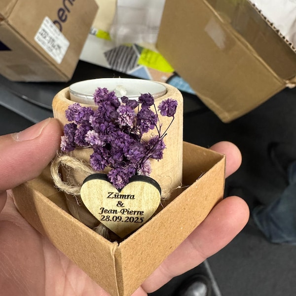 50 PCS Personalized Candle Wedding Favor, Wedding Favors for Guests in ...