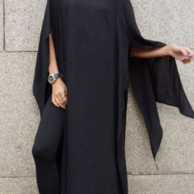 NEW Loose Black Pants / Wide Leg Pants /extravagant Trousers Side ...