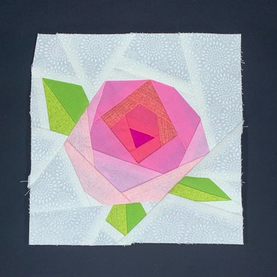 Foundation Paper Roses Rose Foundation Paper Piecing Pattern - Etsy Canada