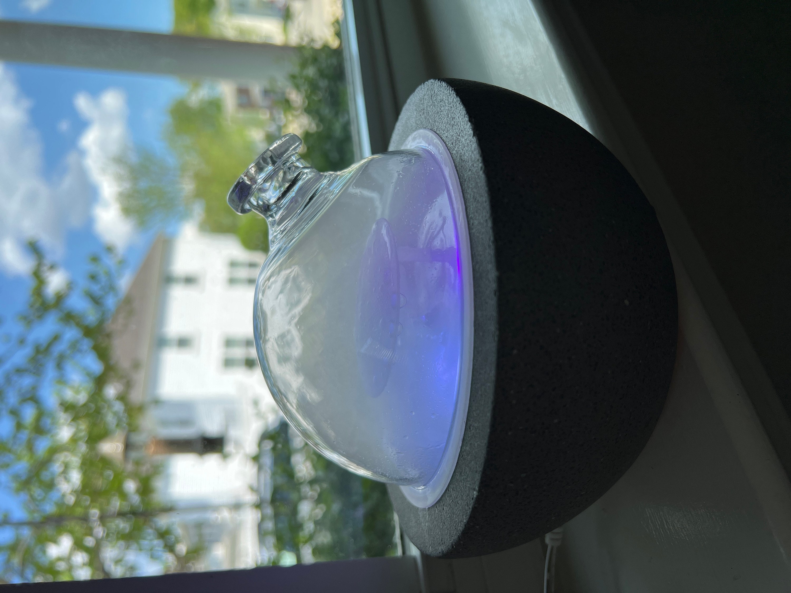 Black Ash Luna | Glass Dome & Speckled Concrete Diffuser | Essential Oil Diffuser