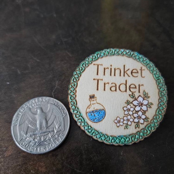 Trinket Trader Badge Pin - Etsy