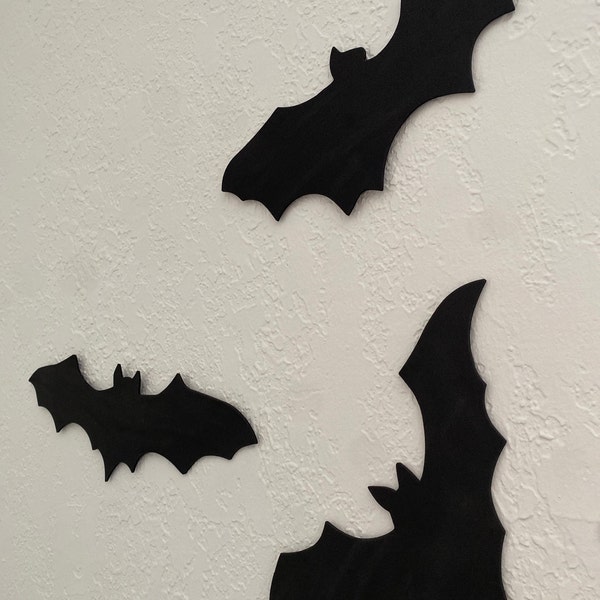 Bat Outdoor Waterproof Halloween Decoration- 16 Bats, Reusable Wall ...