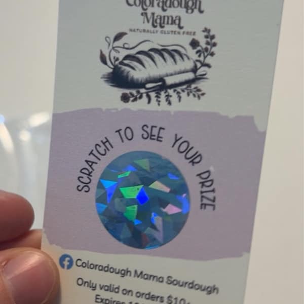 Scratch Cards Fully Custom & Can Be Personalised With Logo, Social ...