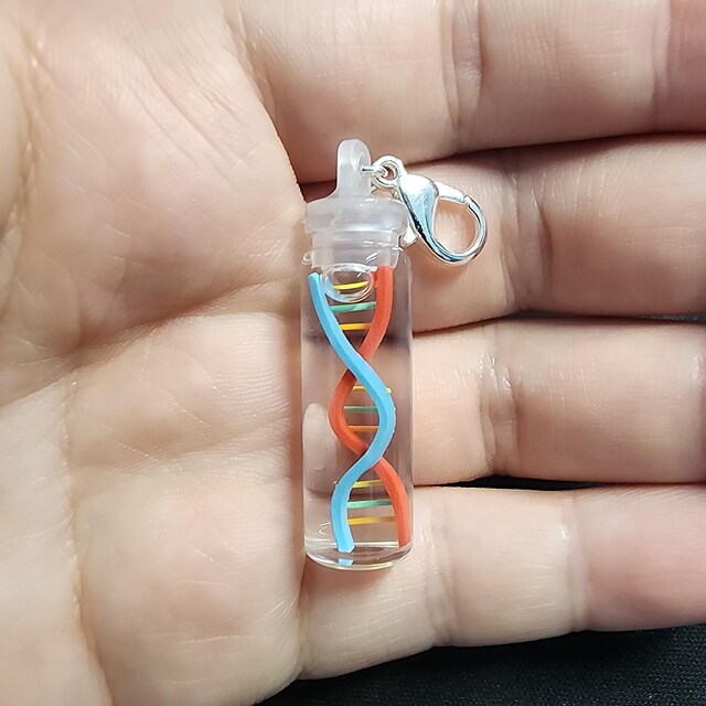 AKTAP DNA Science Earrings & Necklace Set - Double Helix Biology Chemistry Lab Jewelry For Science Lovers