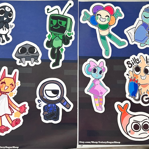 Dandy World Sticker Set - Etsy