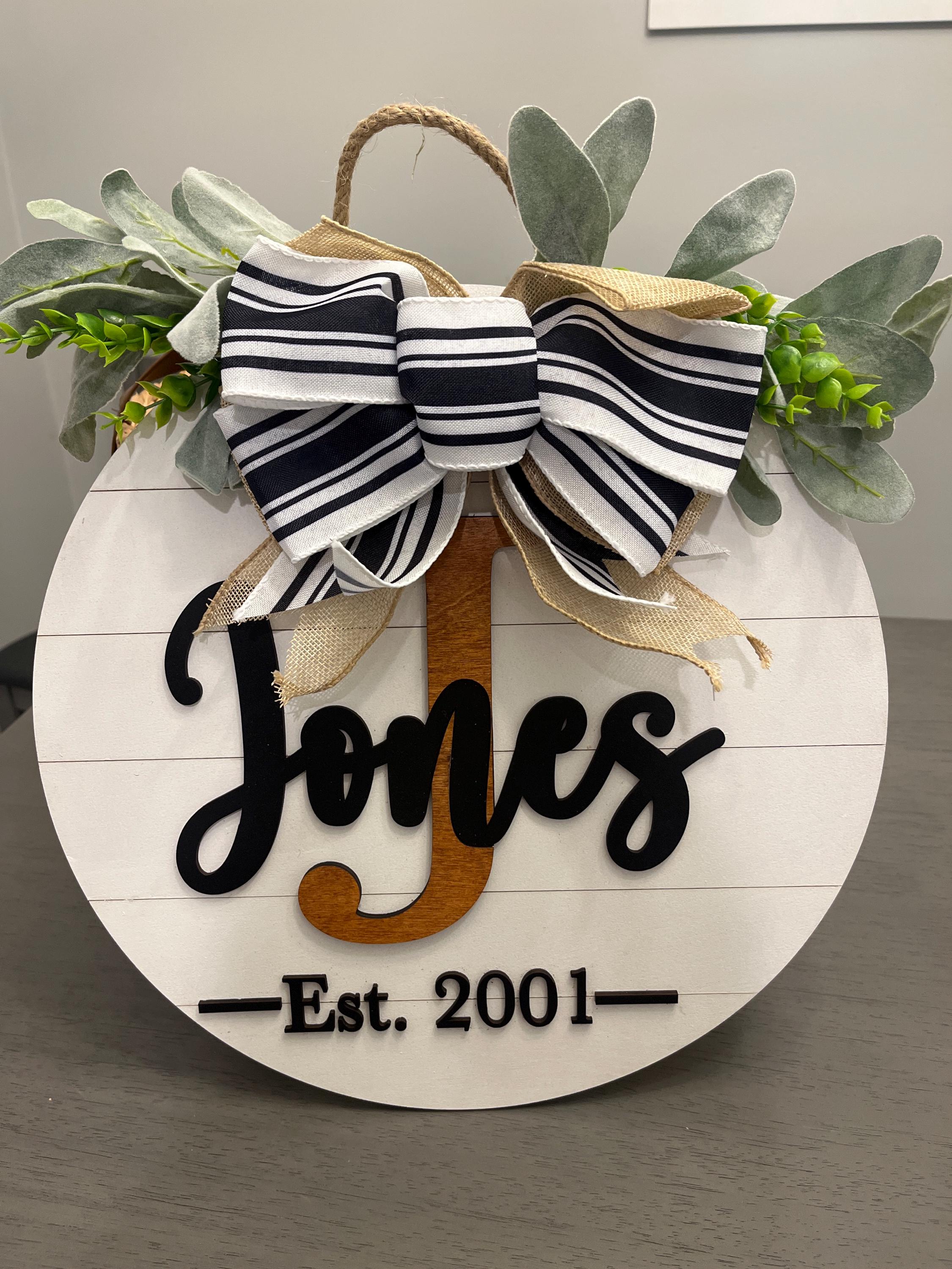 Last name front door sign|Last name door sign|Welcome sign|Last name sign|Welcome sign with last name|Family name door sign|Family wood sign