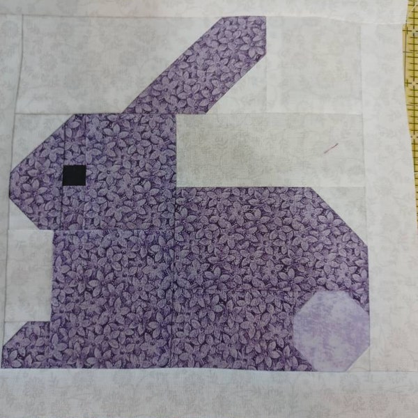 PDF Easter Quilt Pattern - Blue Bunny Quilt Pattern - Etsy