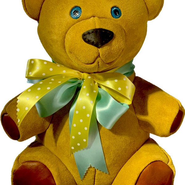 Pattern Print Teddy Bear Men Women Leather Boots main image 1