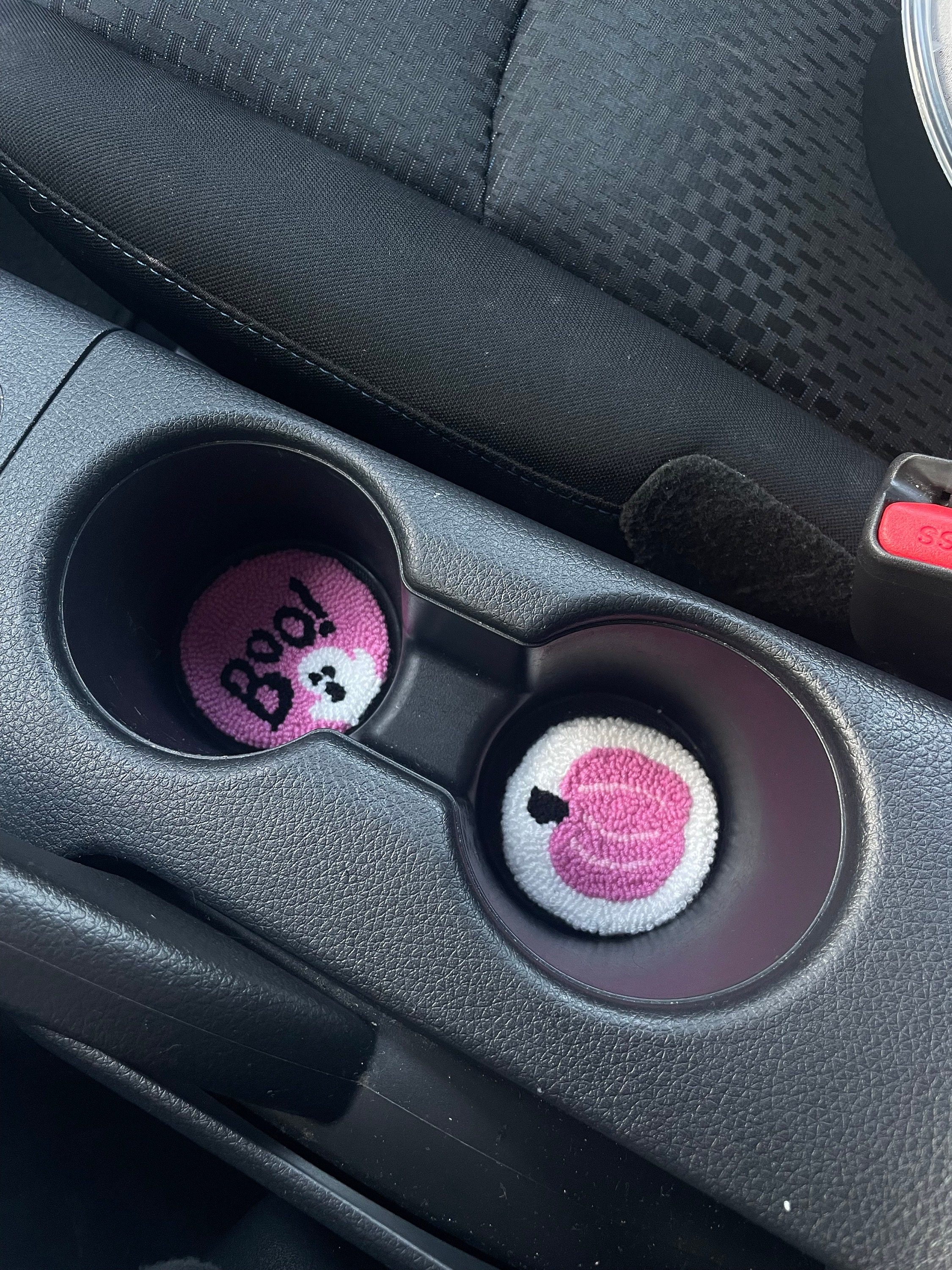 I am in love with them. The perfect size for my car. The pink color is so cut...