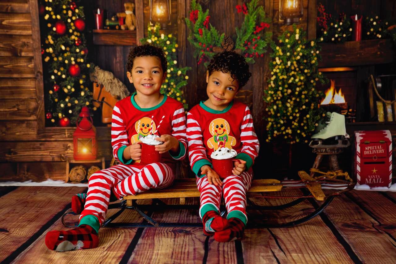 Sibling Christmas Gingerbread Christmas Toddler Pajamas , Boys Christmas Pajamas. Toddler Christmas, Girls PajamaToddler Christmas Pajamas ,