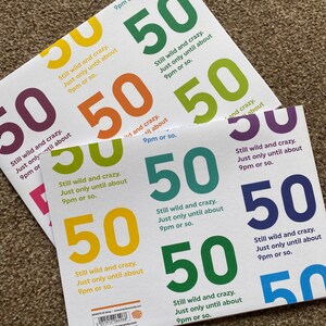 Funny 50th Birthday Gift Wrap for Him Her Friend Mate - Etsy
