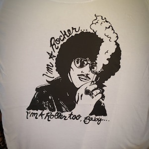 PHIL LYNOTT T-shirt by Pop Artist Adam Turkel Thin Lizzy I'm A