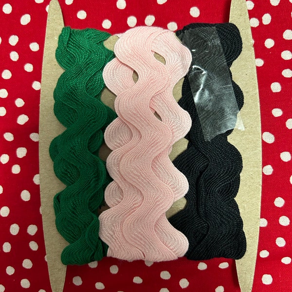 Rick Rack in 19 COLORS - 1 Inch Polyester Sewing Trim by the Yard ...