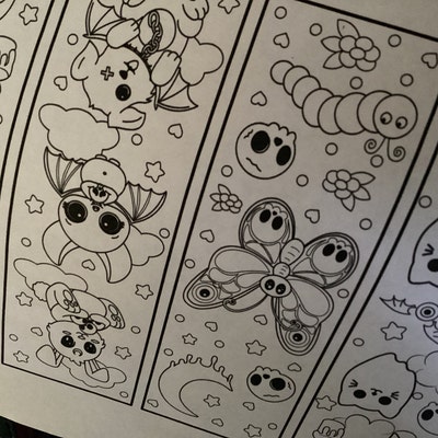 Printable Coloring Bookmarks, Halloween Coloring Bookmarks, Creepy ...