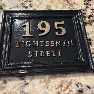 Edwardian /old Victorian Style English House Name Sign. Personalised ...