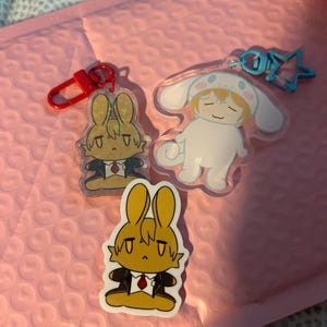 リンバスカンパニー 2インチ バニー クリアステッカー＆ホロ