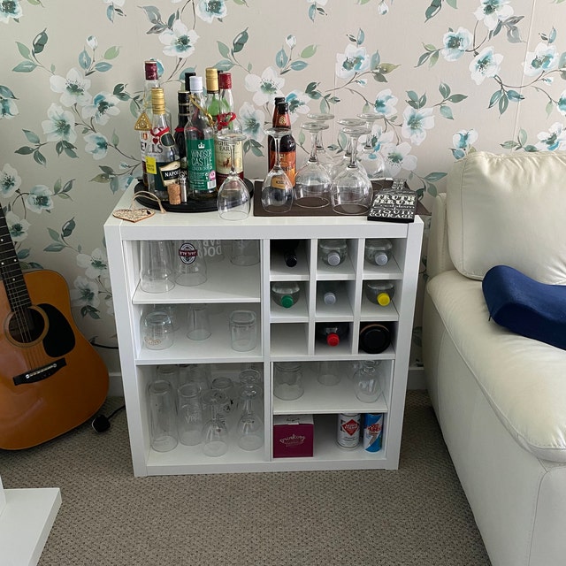 Ikea Kallax Expedit Shelf Insert for 9 Bottles up to 10 X 10 Cm Bottle Rack Wine Rack Wine Bottles Towel Rack Physiotherapy Etsy
