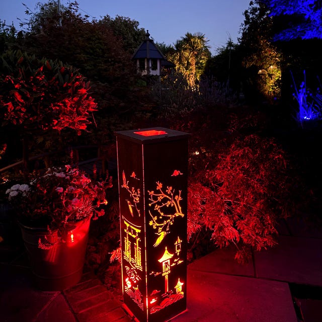 Custom Torii Gate Metal Garden Column, Zen Japanese Pillar