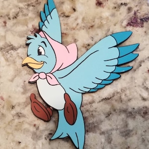 Set of 4 Cinderella birds / Room Decor | Etsy