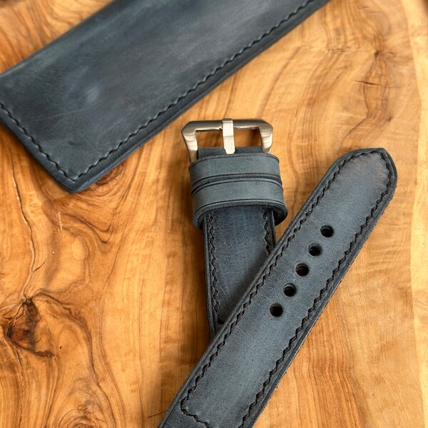OFWAX 24mm Carbon Fiber Uhrenarmband Schwarz Für P Produktbild-Vorschau 4