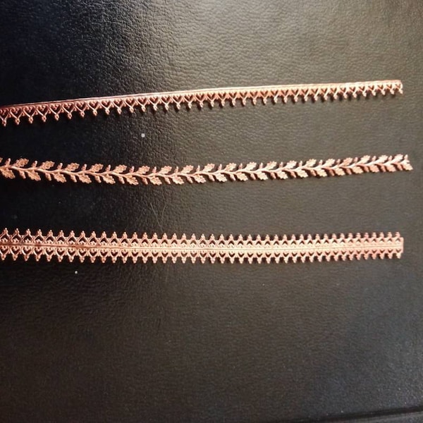 Natural Copper Bezel Wire, Gallery Wire, Gallery Ribbon, Gallery ...