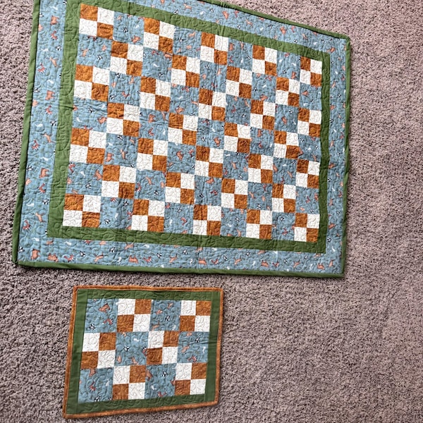 Baby Four Patch Quilt Pattern: Crib Size (PDF or Word Download) - Etsy
