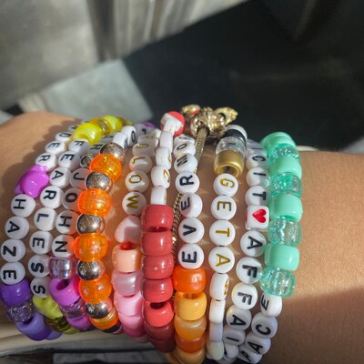 Pack of 2, 5, or 10 Eras Friendship Bracelets, Eras Outfit, Stocking ...