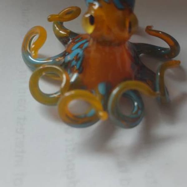 Glass Baby Octopus  Set of 2 (Miniature Figurines) main image 1