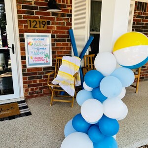 Splish Splash Bash Welcome Sign Any Size Printable Diy Etsy