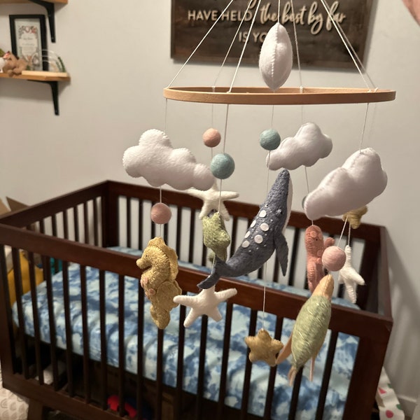 Crib Mobile For Girls Woodland Mobile Baby Nursery Crib Mobile