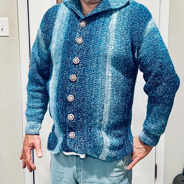 Crochet Pattern - Imatra Top - Men's Crochet Sweater Pattern, Men's ...