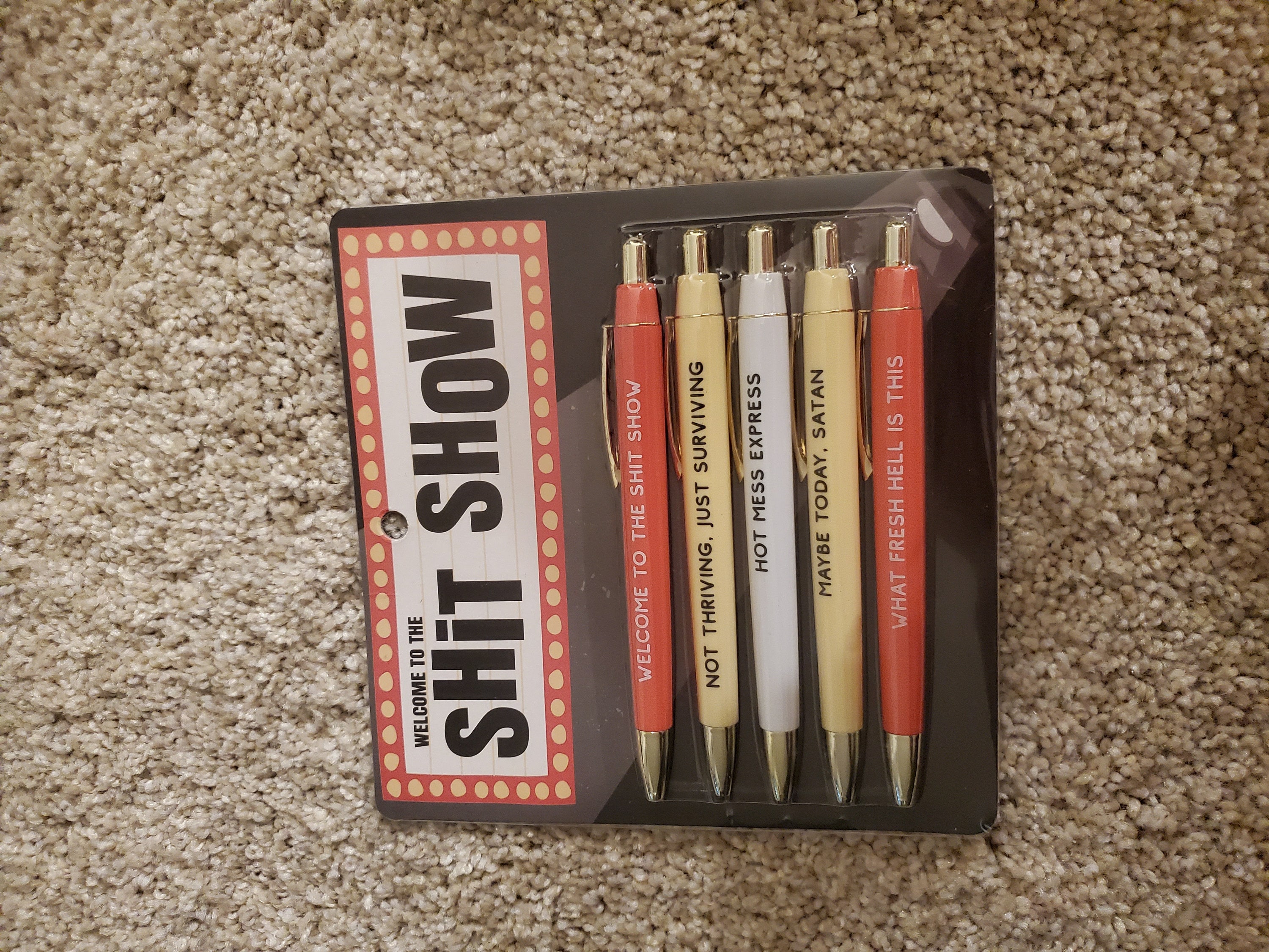 Welcome to the Shit Show Pen Set
